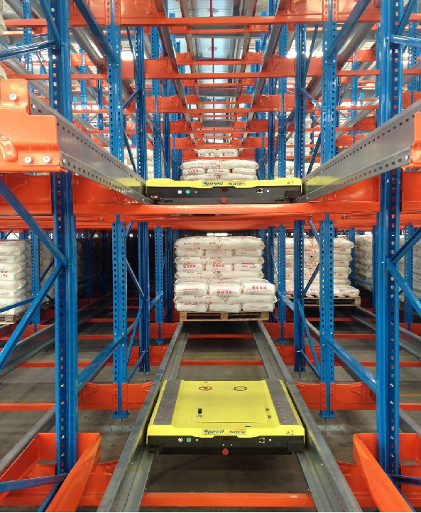 High Density Pallet Shuttle systems increase storage capacity and reduces forklift labor costs.